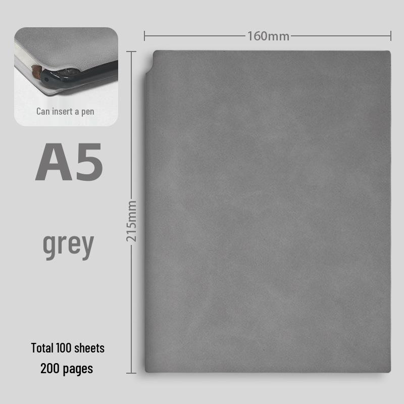 Stylish A5 Pen Holder Notebook – Customizable Business Meeting Notepad with Logo Printing Capability