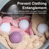 5Pcs Anti Winding Laundry Ball Circular Pure White Magic Cleaning Drum Washing Machine For Dirt Removal And Knotting