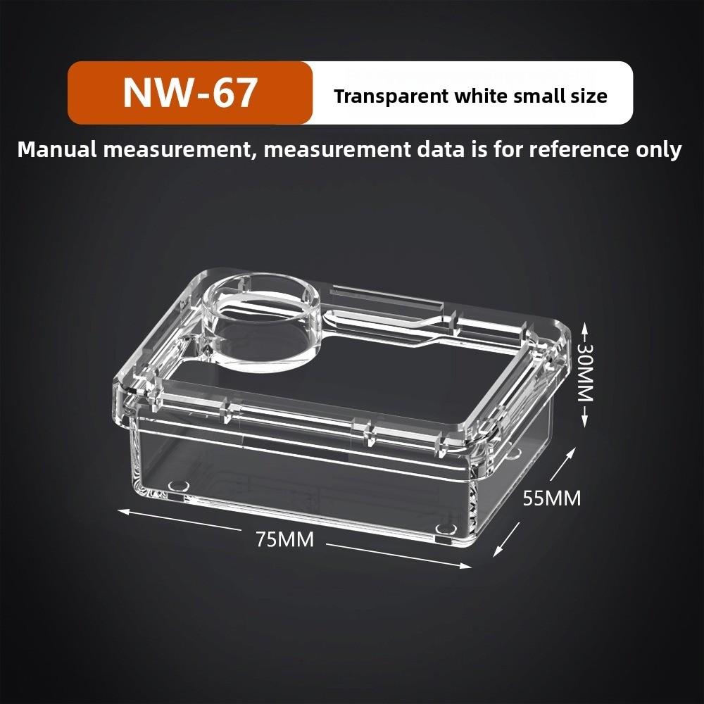 Reptile Lizards Geckos Feeding Bowls Prevent Tenebrio Molitor and Blaptica Dubia Transparent Trough Feeder Anti Overturning