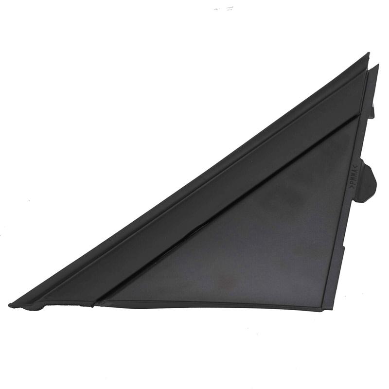 ABLZ-Rear View Mirror Triangle Mirror Decorative Plate For 2012- Fiat 500 Black Right