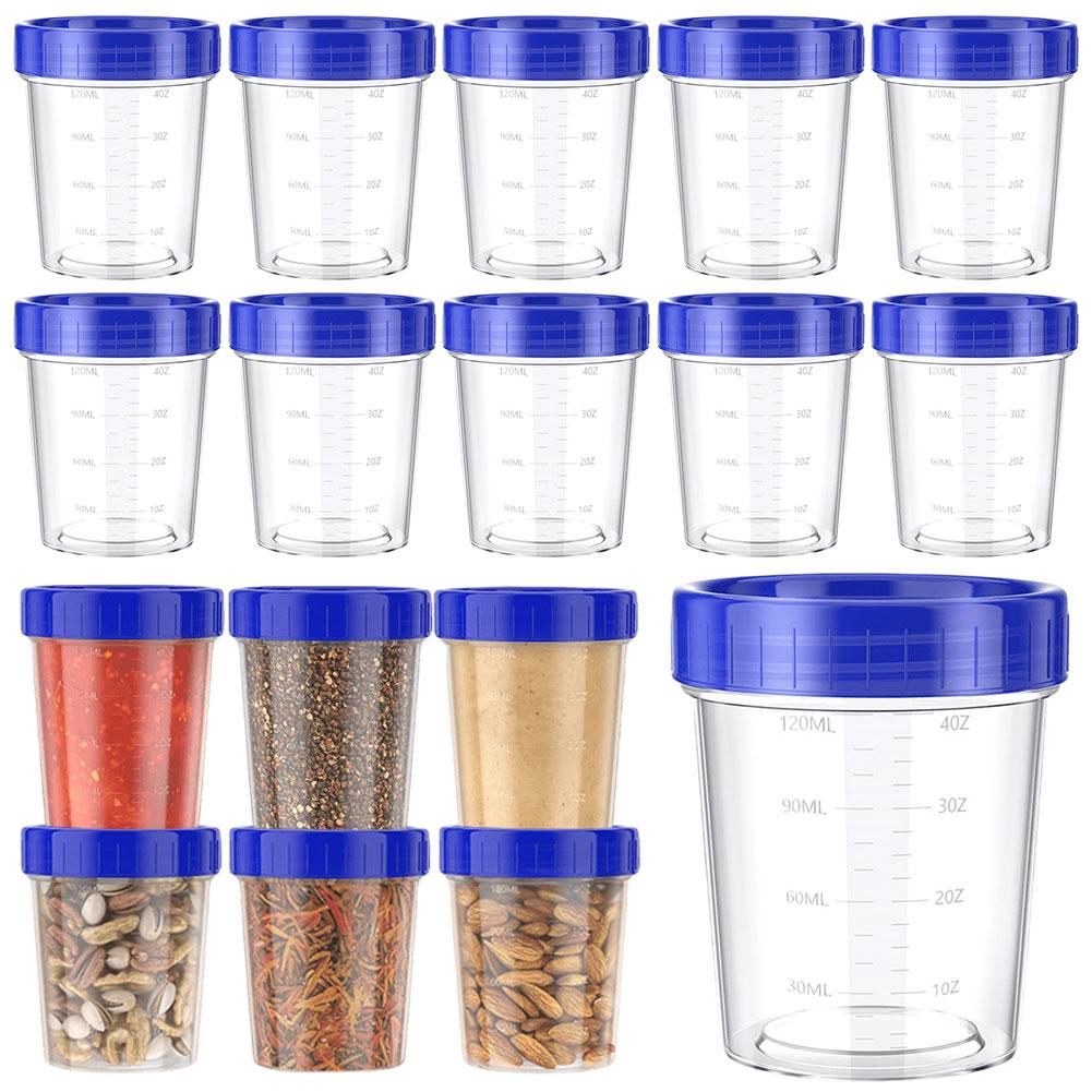 

10pcs 120ml Salad Dressing Containers Leakproof Condiment Containers with Lids Dip Sauce Containers Reusable Kitchen Accessories China Mainland