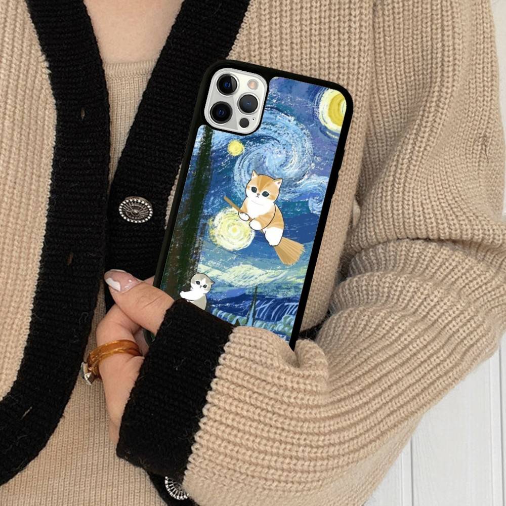 Mofusand Cat Popular Cute PC+TPU Phone Case For IPhone 17 16 15 14 PRO MAX 11 12 13 PLUS MINI Cover