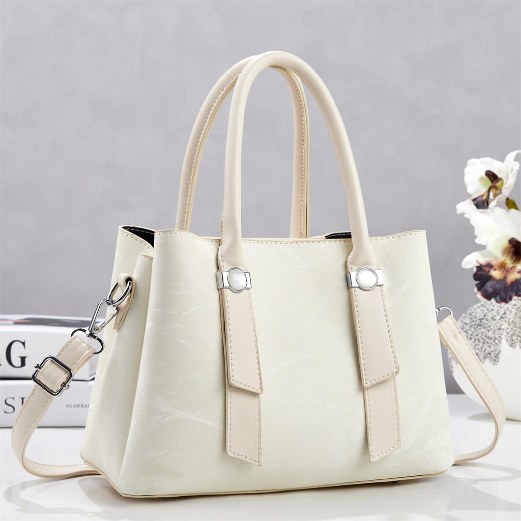 Large Faux Leather Tote Bag for Women Work Shoulder Purse PU Leather Tote Zipper Business Briefcase Organized Pockets Office Shopping Travel Handbag