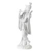 Resins White Krishna Figurine Standing Hindu God of Love 10Inch Sculpture Collectible Ornament for Home Office Decors