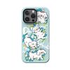 Sublimation Coated Glossy Phone Case Hard Plastic +TPU Soft TPU Shell White Dogs Patterned Full Protective Back Cover for iPhone Samsung