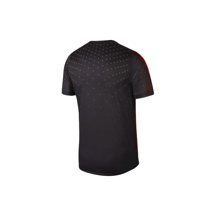 Nike T Shirts Men's Black V Neck Moderate Straight Fit DD9498-010