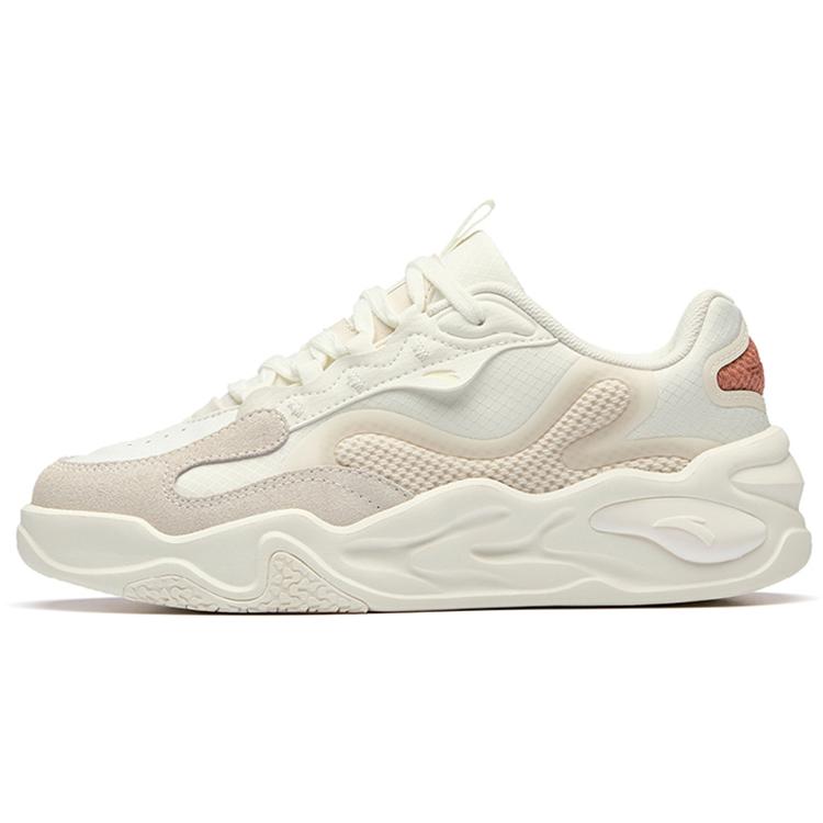 New Anta Tianxing Wear-Resistant Low-Top Sports Casual Shoes Women's White Gray Pink 122238091R-1