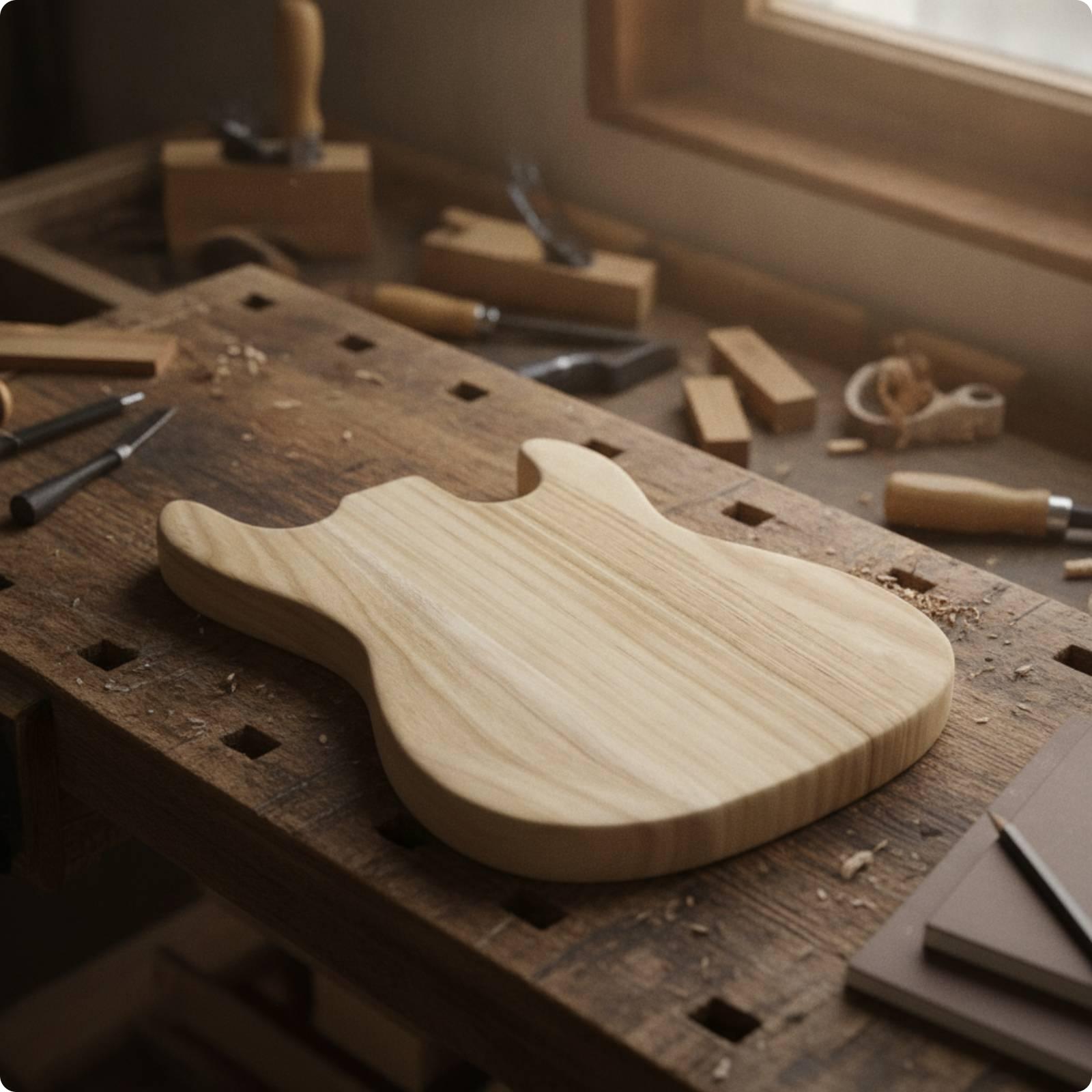 Electric Guitar Body Blank Paintable for