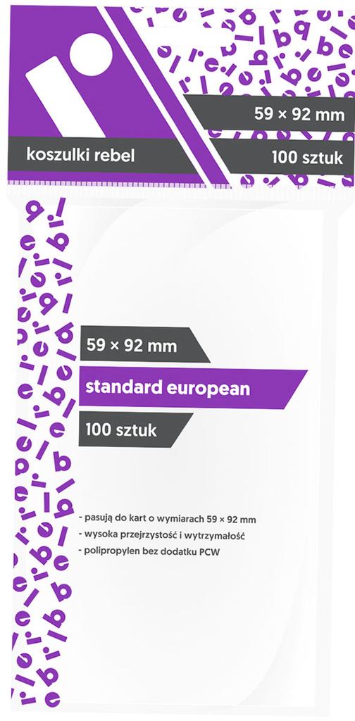 Rebel Card Sleeves (59 x 92 mm). Standard European Pack of 100