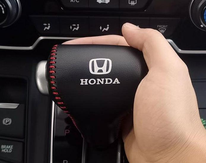 Honda CR-V 2007-2024 Schaltknaufabdeckung, Leder-Schaltstockschutz, Nappa Modifizierte Dekoration