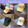 Cotton Embroidered Letter Baseball Cap With Sun Protection For Casual Wear