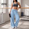 Wide Leg Fleece Lined Sweatpants for Women Baggy Lounge Pants Solid Color Casual with Pockets Comfortable Loose Fit Drawstring Bottoms Elastic Waist