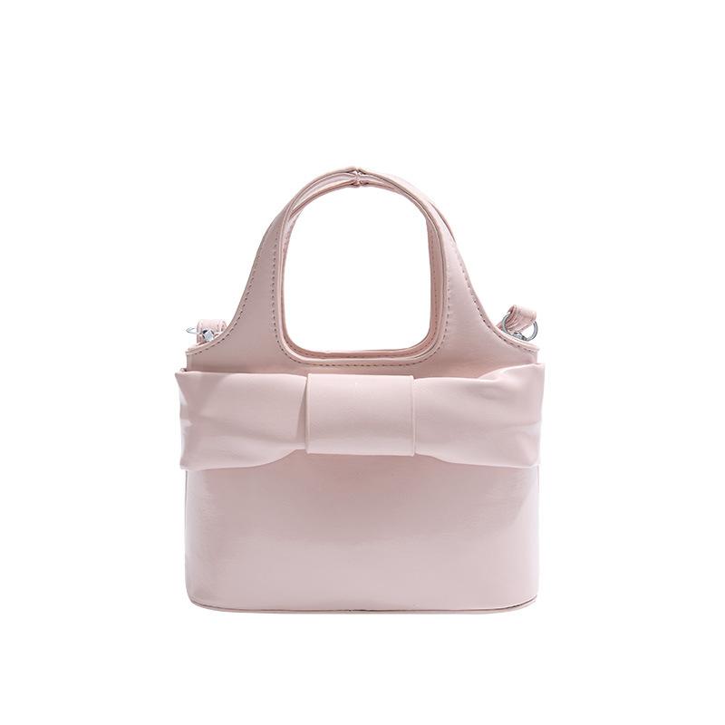 Fashion Wholesale, High-end Commuter, Portable Bucket Bag, Niche Design, Oil Wax Leather, Simple Wind, Solid Color Messenger Women's Bag