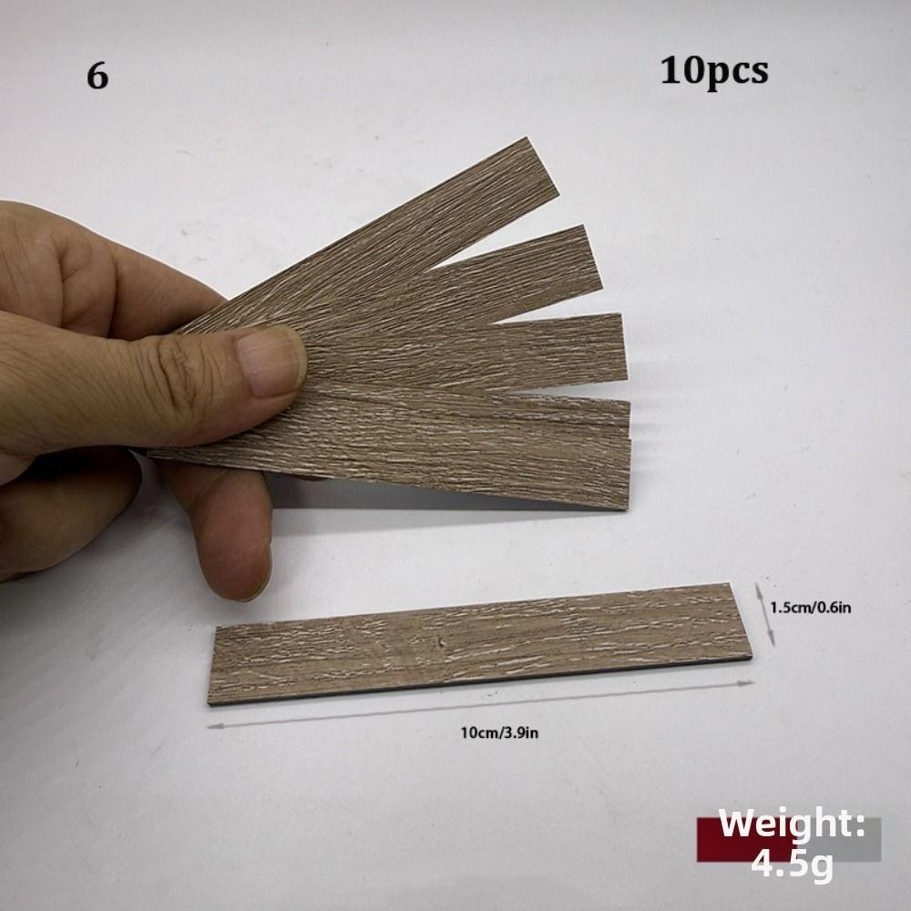 10pcs Multicolors Wooden Flooring PVC Furniture Wall Floor Decor Fit 1:12 Dollhouse