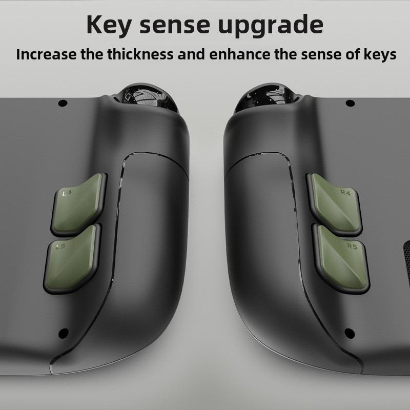 4PCS Back Button Enhancement Set for Steam Deck /OLED Anti-slip Gamepad Anti-scratch Gaming Game Pads Soft Grip Accessory