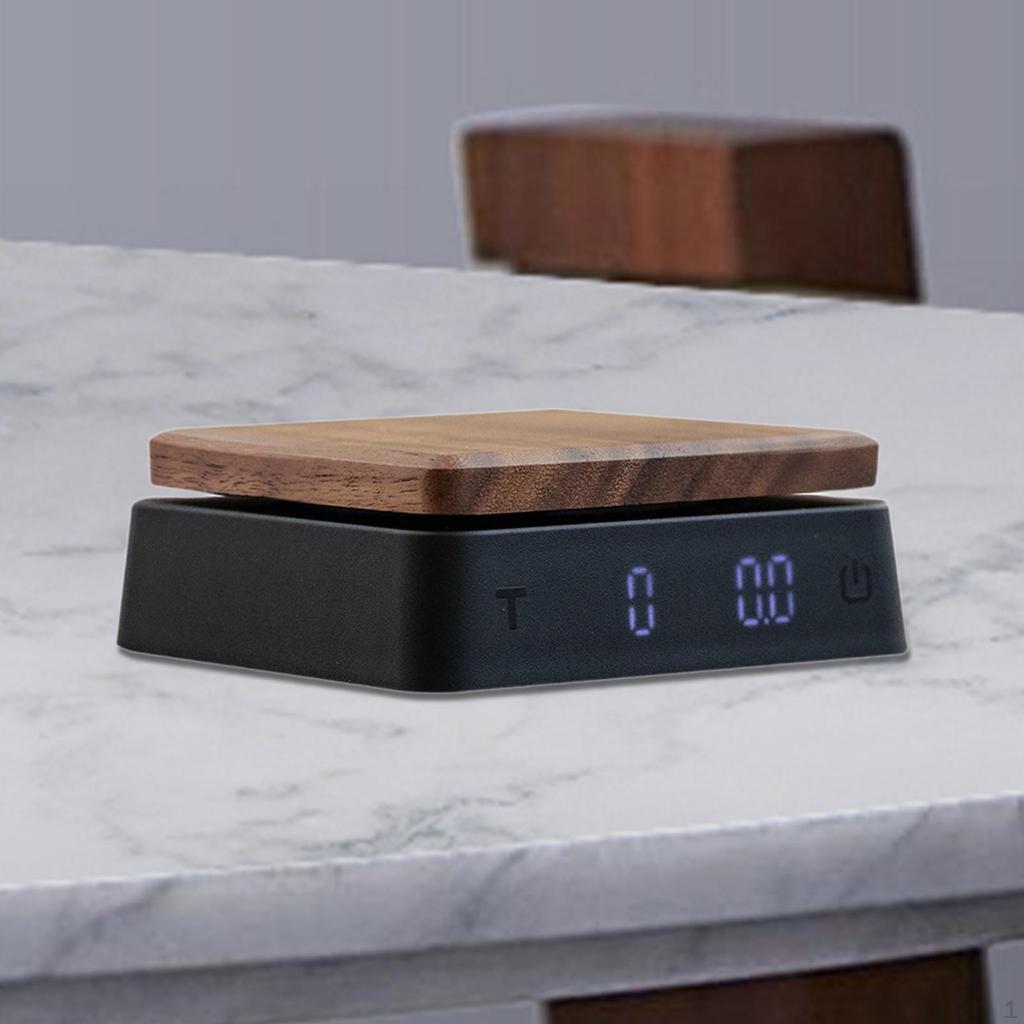 Coffee Scale with Timer Electronic Weighing Portable Save Space Compact Kitchen