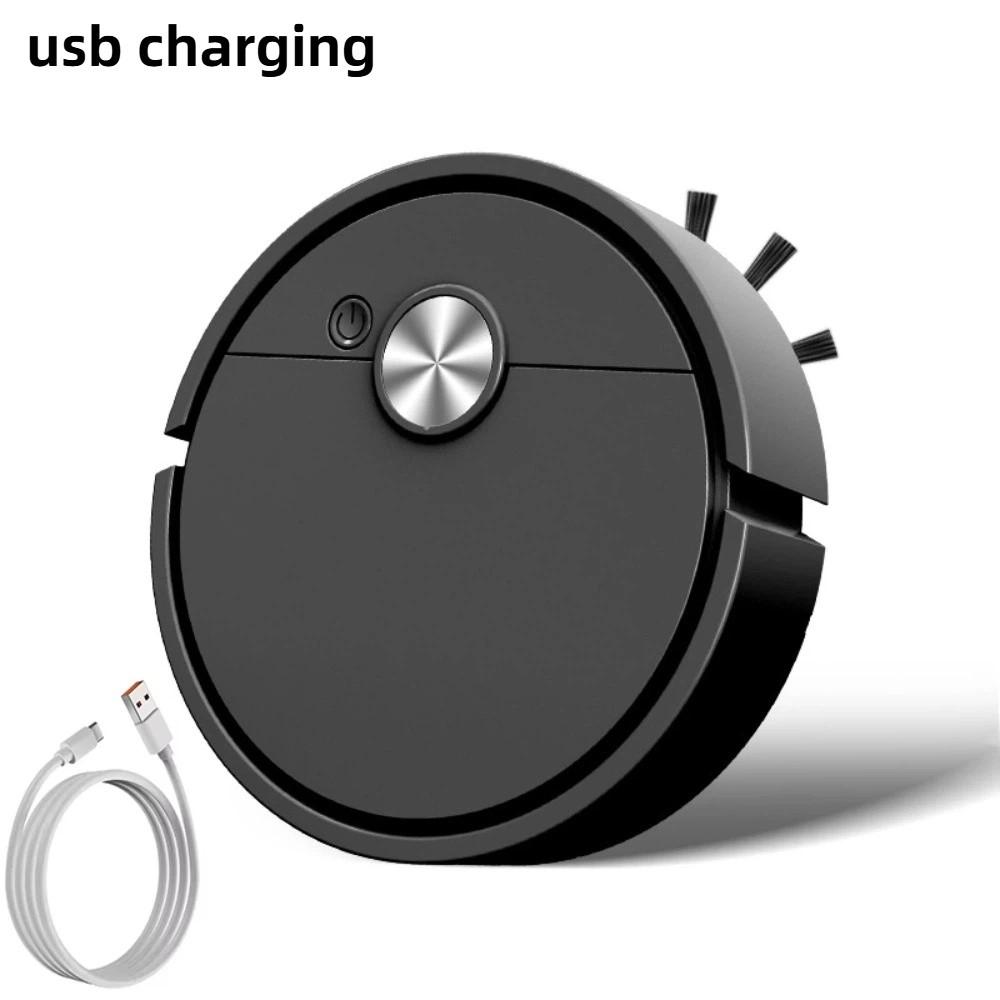 Strong Suction Robot Vacuum Rechargeable Vacuum Cleaner 3-In-1 Cleaning Machine  Pet Hair Cleaning