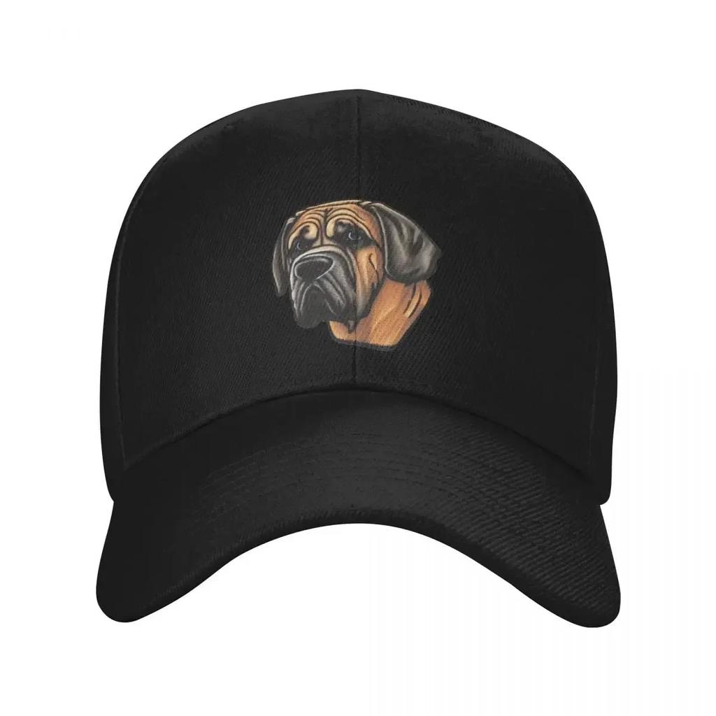 English Mastiff Portrait for Dog Lovers Baseball Cap Mountaineering custom Hat derby hat sun caps Women Hats Men's