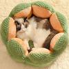 Legowisko dla psa z odpinaną poduszką Eleganckie okrągłe legowisko dla zwierząt domowych Legowisko wewnętrzne