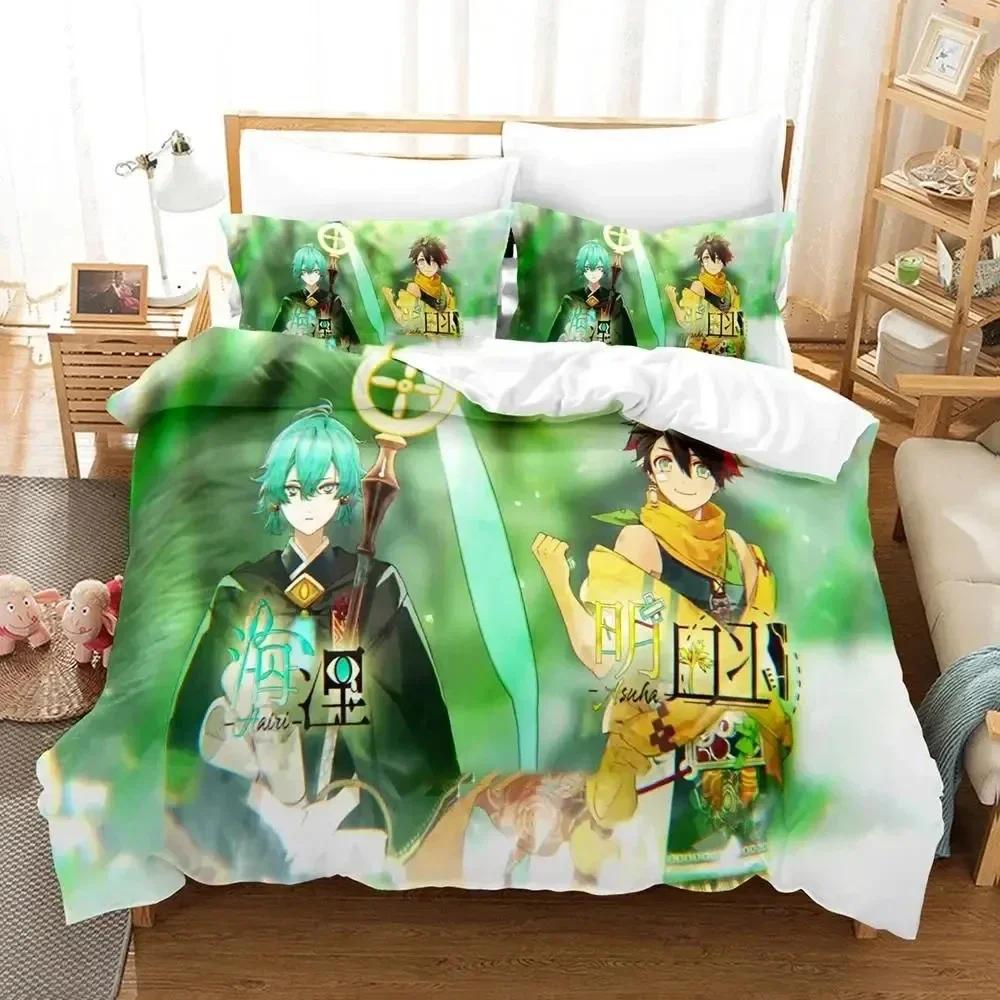3D Anime Game Olympia Soire Printed Bed Set Duvet Cover Pillowcase Bedding Set Bed Linen Sheet Quilt Cover Full Queen King Size