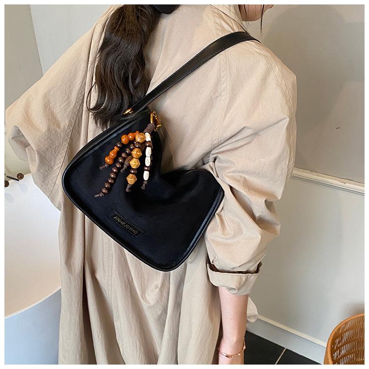 Small Group Retro Matte Women s Bag Casual All-matching Crossbody Fashionable Out-of-pocket 27x12x18