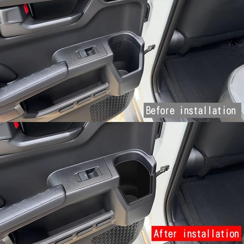 For TOYOTA 4Runner 4 Runner 2025 2026 silicone front rear third row side water cup holder storage box pad Interior Accessories