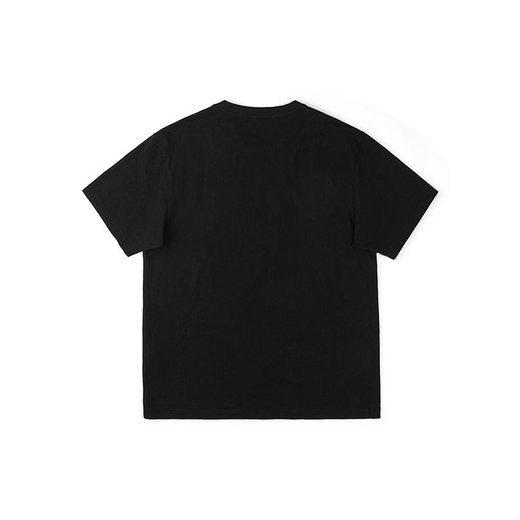 Comfortable Logo Letter Print Round Neck Pullover Short Sleeve T-Shirt Men Tops Black LMT0081194LE00FK11000