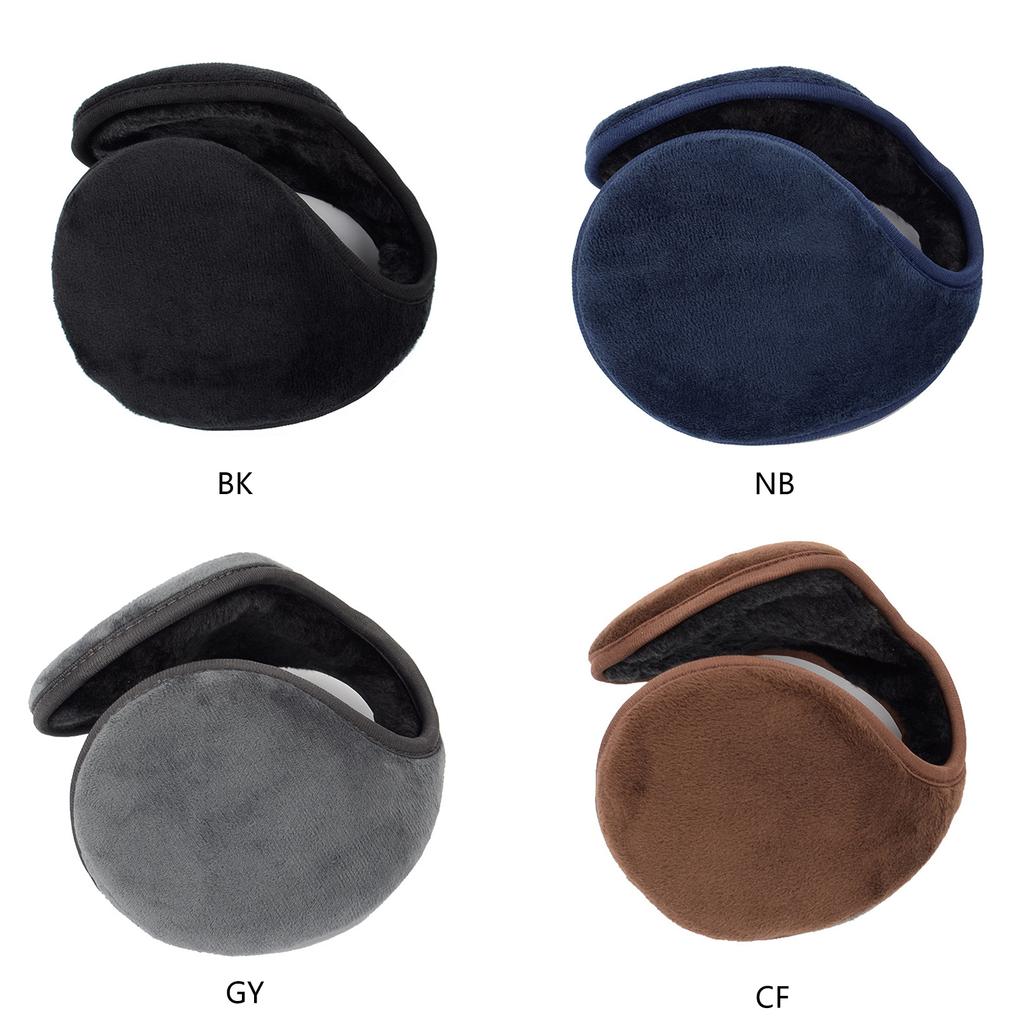Winter Ear Warmers Behind-the-Head Adjustable Earmuffs Ear Warm Protector Thicken Plush Earmuff Ear Cover