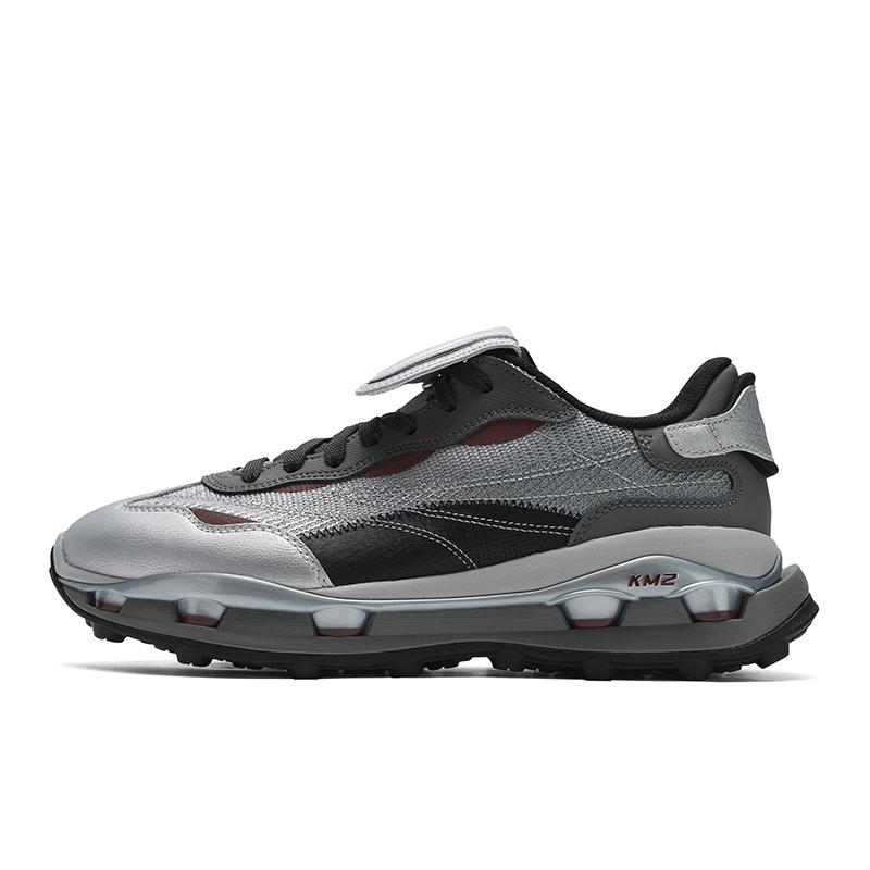 

New FILA KM2 Abrasion Resistant Breathable Low Top Casual Shoes Men s Gray Silver F12M533101F-MG 42