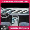 Anti-scratch Car Interior Center Console Media Dashboard Navigation TPU Protector Film For GEELY MONJARO  2024 Sticker
