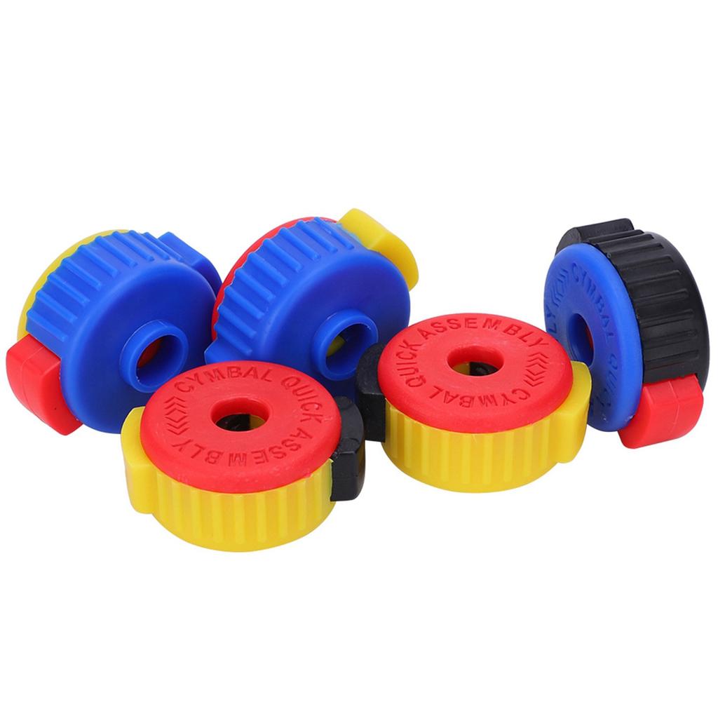 5Pcs Drum Quick Release Nut Cymbal Installation Removal Stand Screw Cap Fixing Buckle