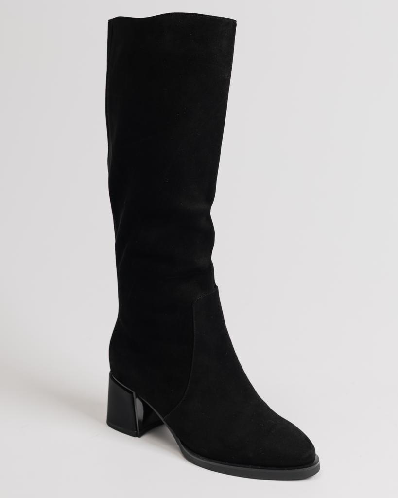 Winter Boots On Heels Berkonty 31470200 36 Black Suede