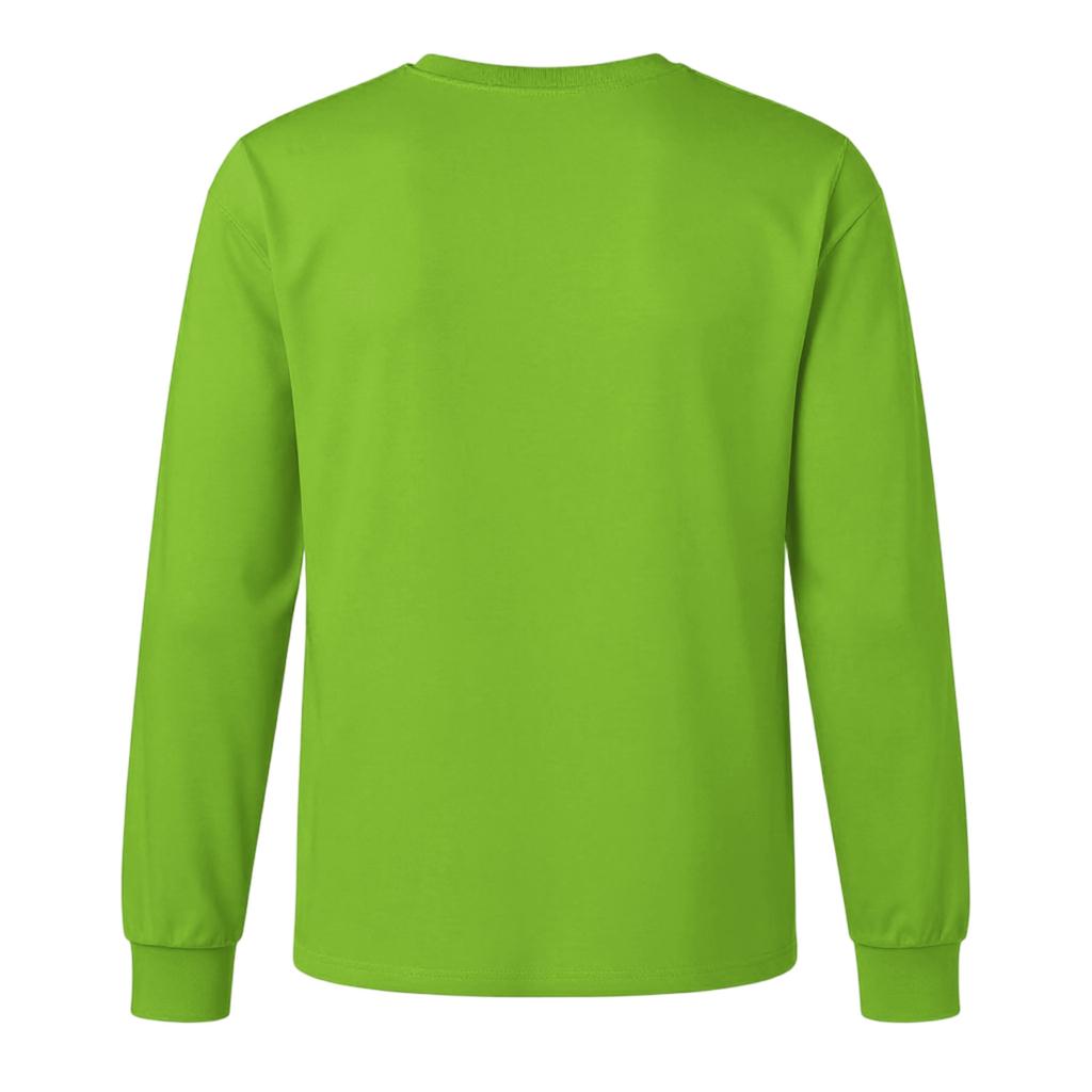 Men's Christmas Printed Imitation Cotton Long-sleeved Shirt