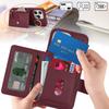 For iPhone 14 Pro Max Case Litchi Textured PU Leather + TPU Kickstand Phone Cover with Card Slot