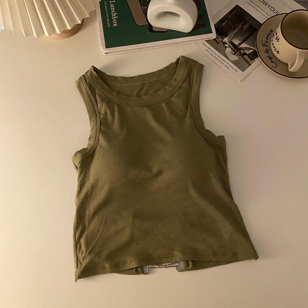 Top Canotta Donna Piccante Senza Schiena con Imbottiture sul Seno e Design a Bandeau