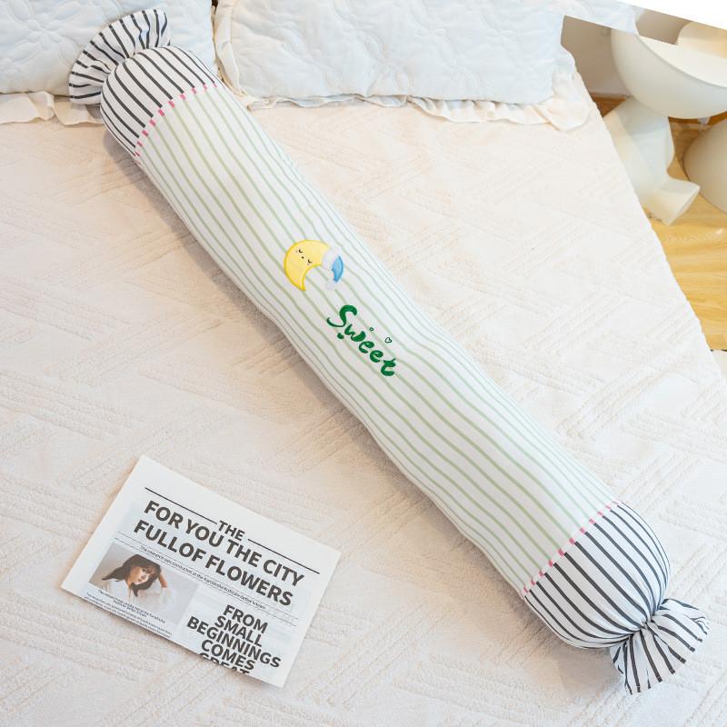 Cartoon Candy Cotton Long Pillow With Removable Cover For Girls And Boys Sleep Comfort