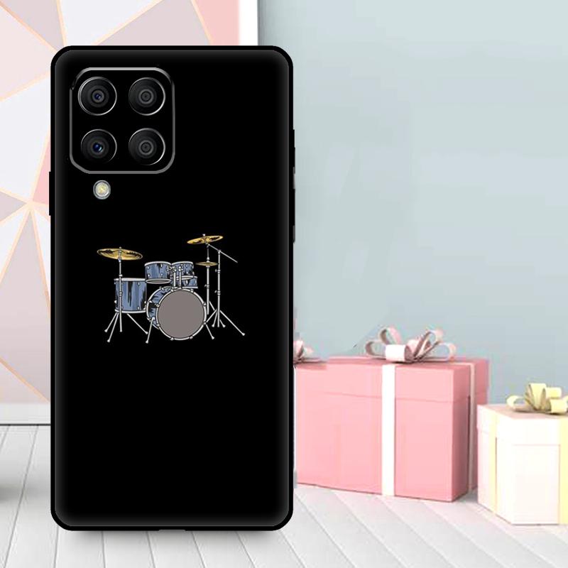 Musical Instrument Drum Case For Samsung Galaxy M36 M12 M52 M06 M16 M56 M33 M15 M55 M31 M13 M14 M53 M32 M35 M34 M54