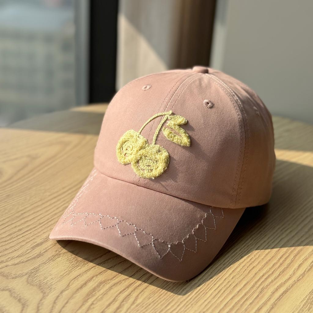 Korean-style Spring-summer Thin New Soft-top Baseball Cap for Women, Embroidered, Trendy Couple's Sunshade Cap That Makes the Face Look Smaller