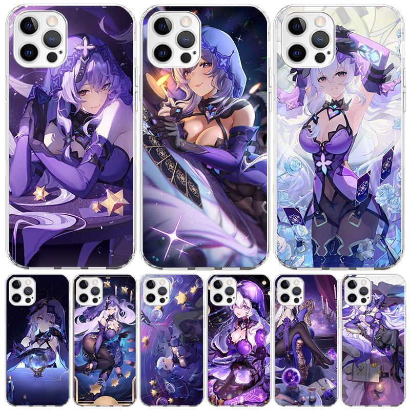 Honkai Star Rail Black Swan Phone Case For Iphone 11 12 13 Mini 14 15 Plus 17 Air 16 Pro Max 16E 7 8 SE Art Customized Coque Cap
