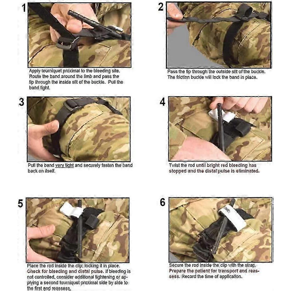Emergency Tourniquet, First Aid Tactical Tourniquet,Hemostatic Bandage Emergency Strap, Rapid One Hand Application Pre-Hospital Life Saving Equipment