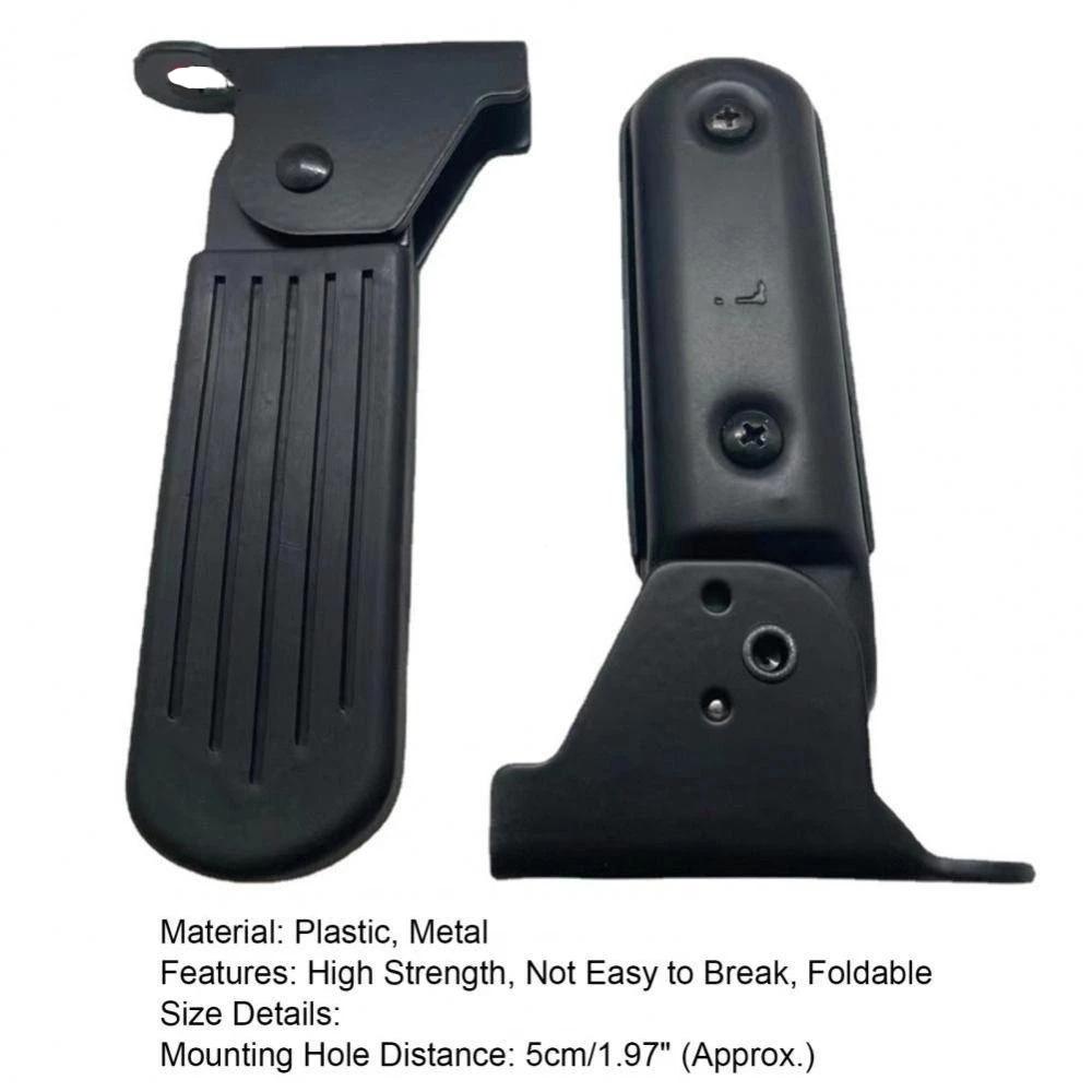 1 Pair Universal Motorcycle Bike Foldable Pedals 5/7cm Rear Seat Foot Support Pad Pedal Rubber Electric Vehicle Rear Foot Pedals