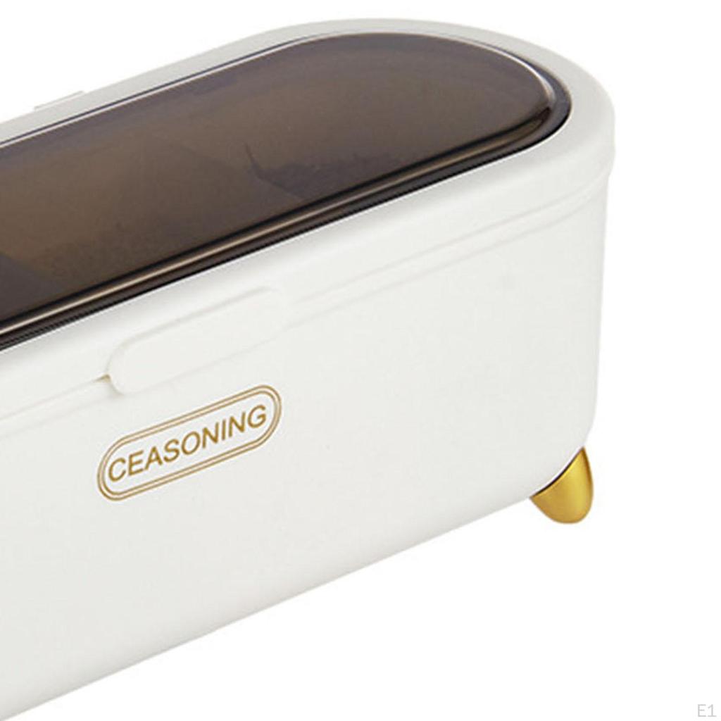 Kryddbehållare Burkdelad Modern Kök Kryddlåda Förvaring 4 Fack Krydda