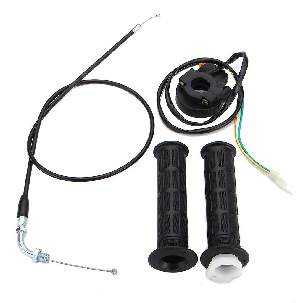 Dirt Bike Throttle Handle Grips Throttle Cable Kill Stop
