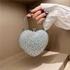 New love diamond-encrusted messenger women's bag mini acrylic bag dinner temperament shoulder portable cosmetic bag