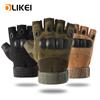 OLIKEI Half Finger Tactical Gloves for Men Hard Shell Military Gloves Anti-slip Wear-resistant Outdoor Climbing Gloves Motorcycle Cycling Gloves