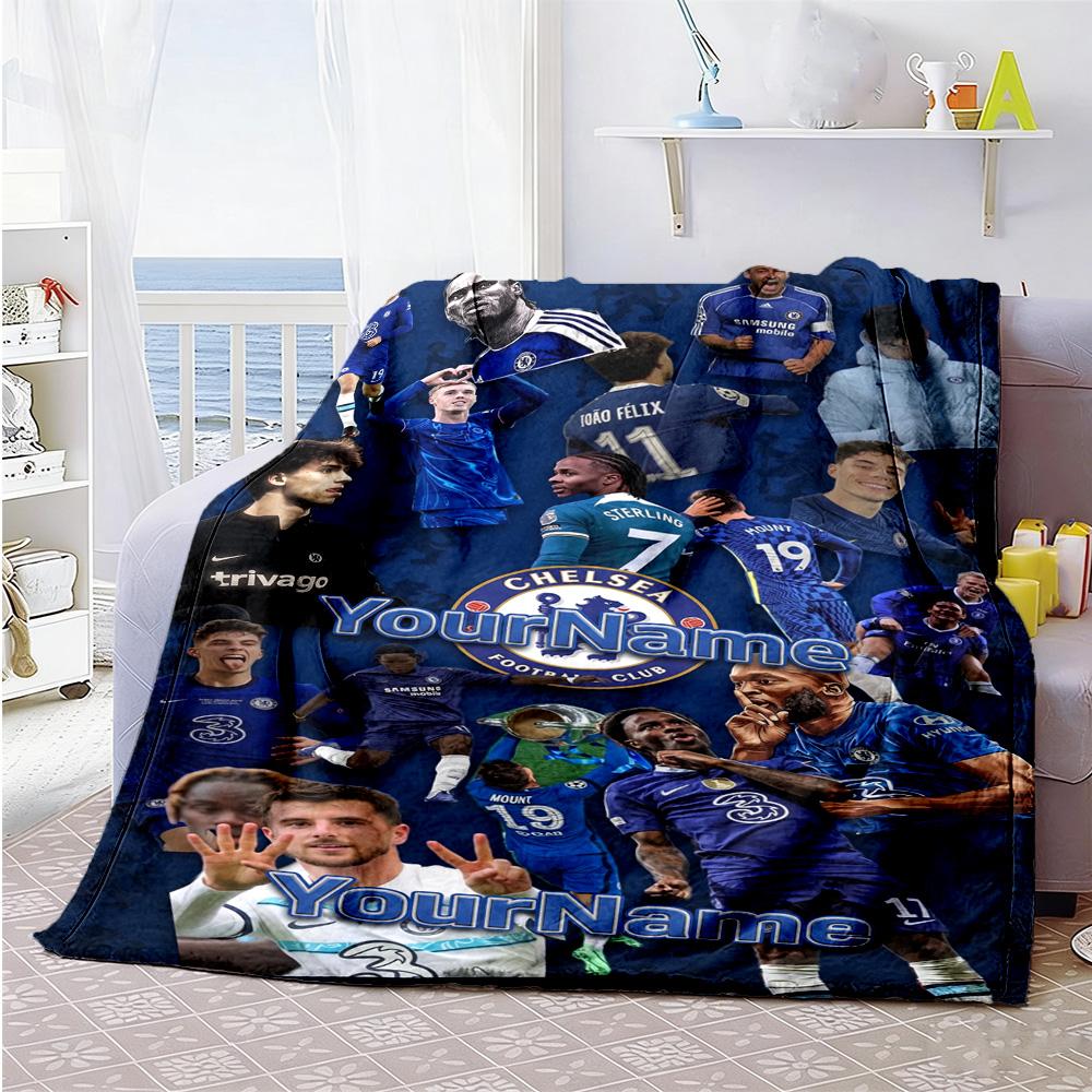 Chelsea Customize Your Name Blanket Gift Customizable Blanket Ultra-Soft Great for Office Seaside Bedding Picnics Four Seasons Multipurpose