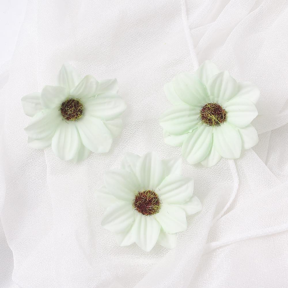 10/20 Stück Künstliche Doppelschichtige Sonnenseide Simulationsblumen Wohnzimmer Küchendekoration Zimmer Hochzeitsdeko DIY-Zubehör