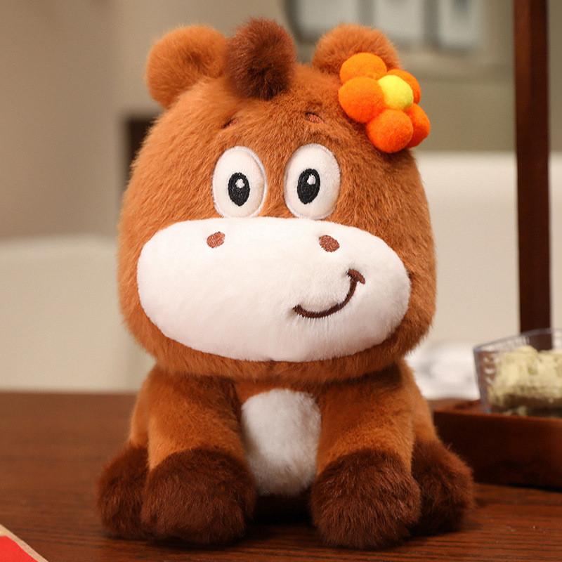 Chinese Zodiac Horse Plush Toy With Pp Cotton Fill For New Year Gift And Festive Decor