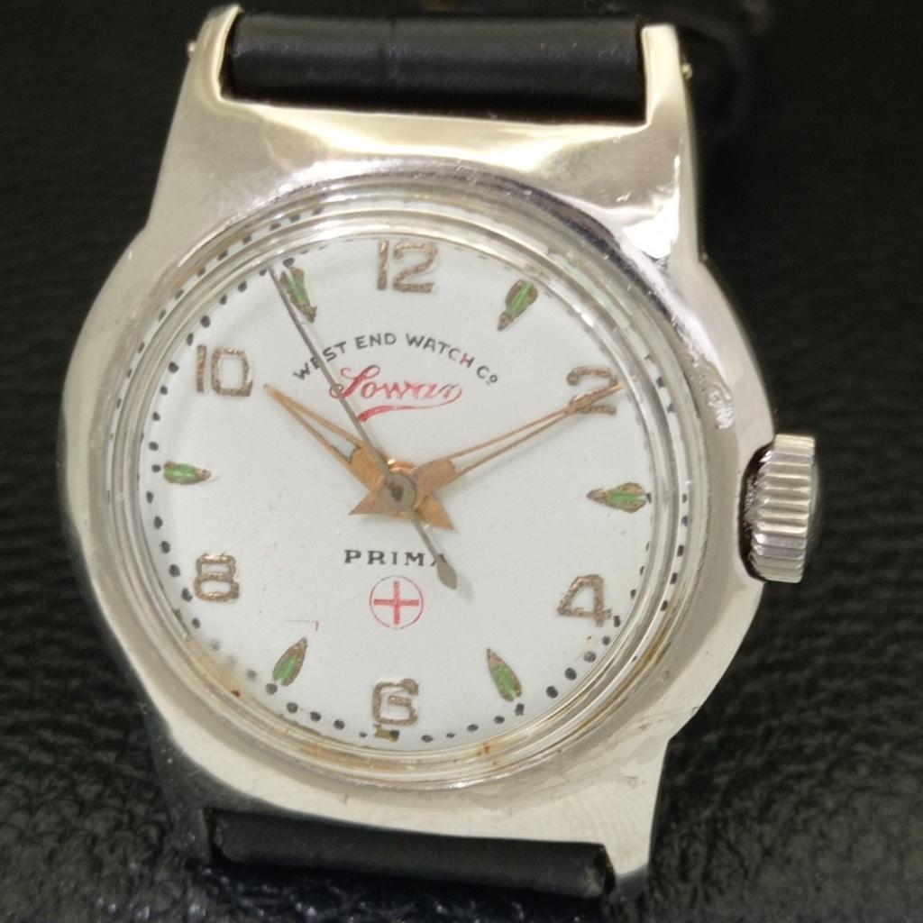 VINTAGE WEST END WATCH CO WINDING SWISS BOY WHITE COLOR DIAL WATCH a700135-5 R201-a700135