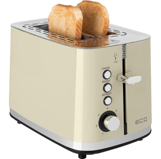 Тостер ECG ST 2766 Vintage vanilla